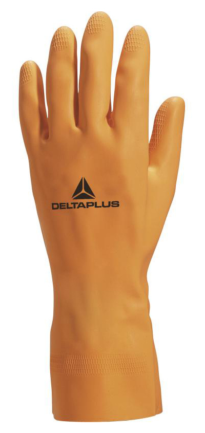 Delta Plus VENIPRO VE450 Pracovné latexové rukavice Oranžová, 8/9