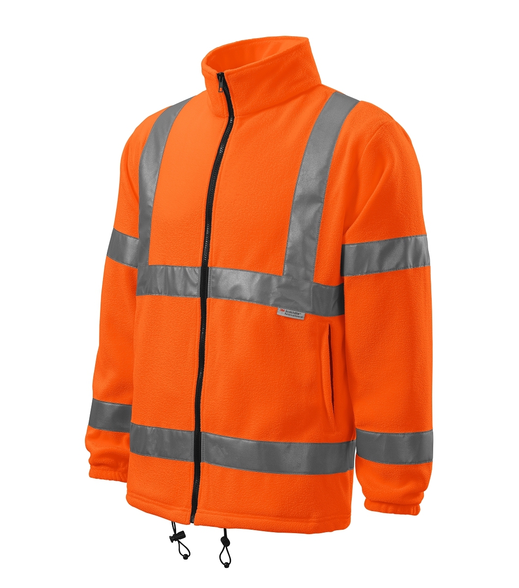 Rimeck HV JACKET 5V1 Fleecová bunda unisex M, Fluorescenčná oranžová