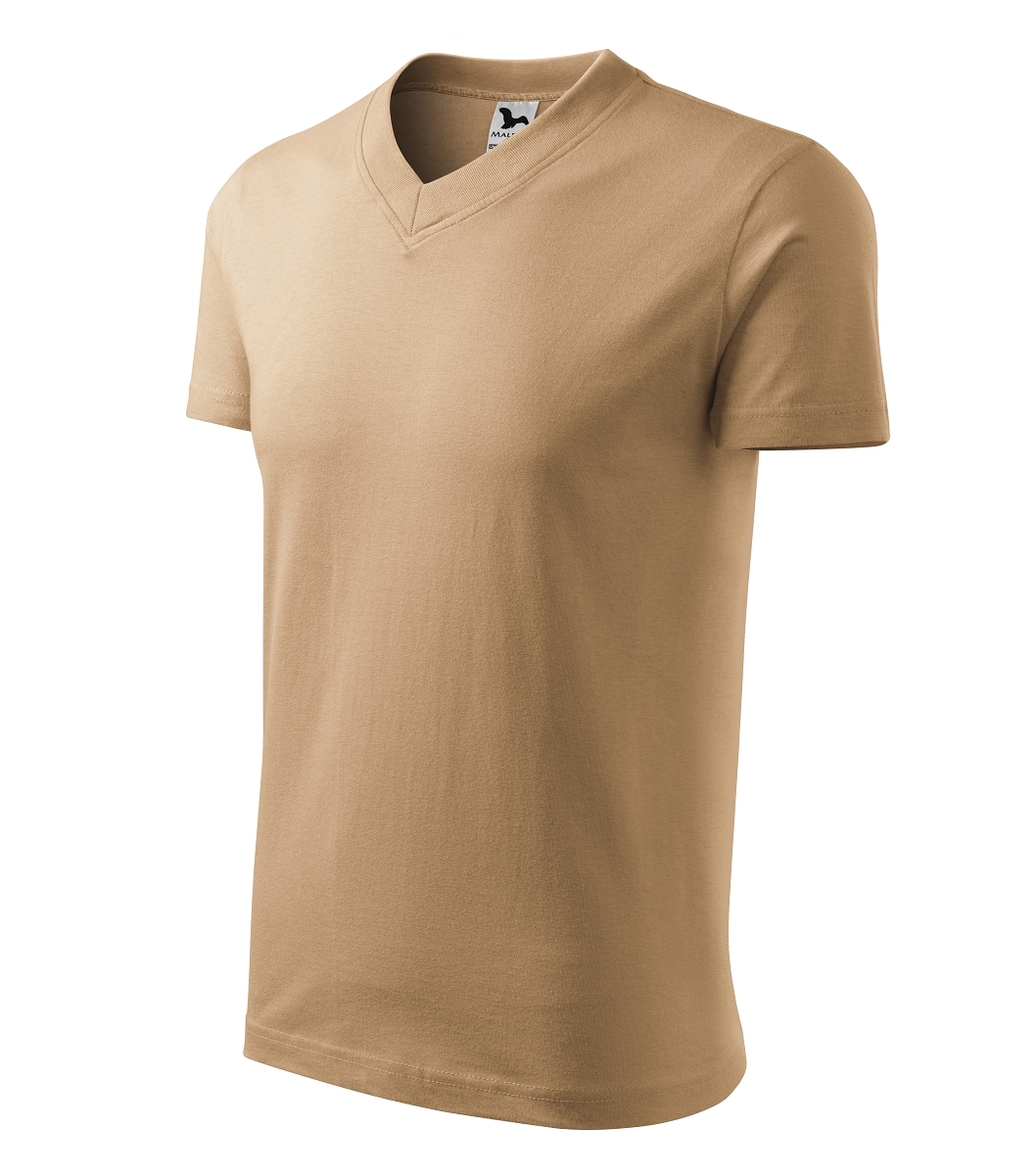 Malfini V-NECK 102 Tričko unisex 3XL, Piesková