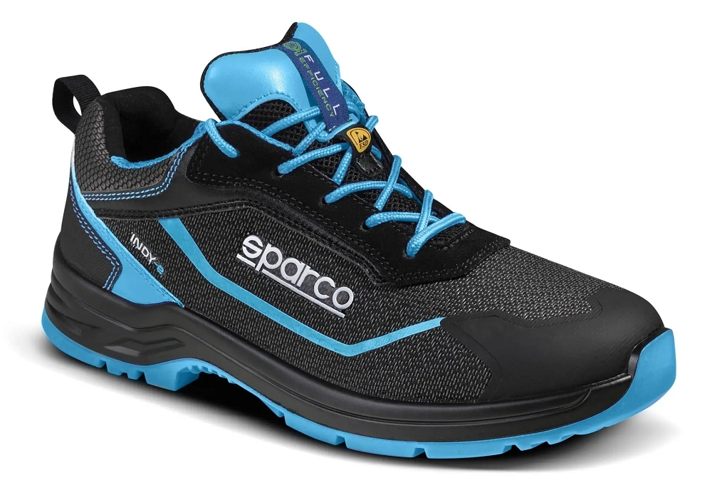 Sparco INDY-E ASTER ESD S3S SR FO LG Bezpečnostná obuv Čierna-Modrá, 35