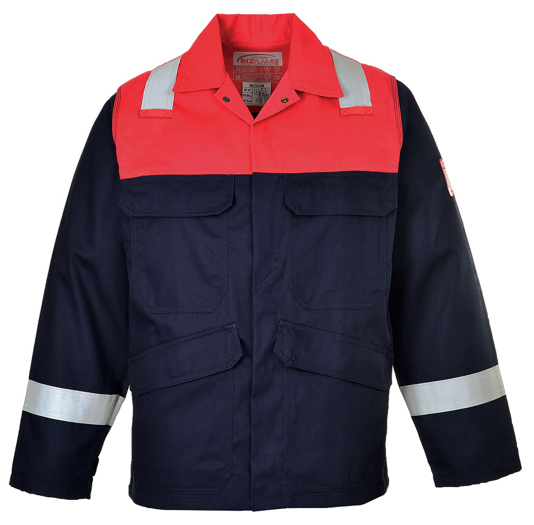 Portwest FR55 BIZFLAME PLUS Nehorľavá blúza 3XL, Námornícka modrá-Červená