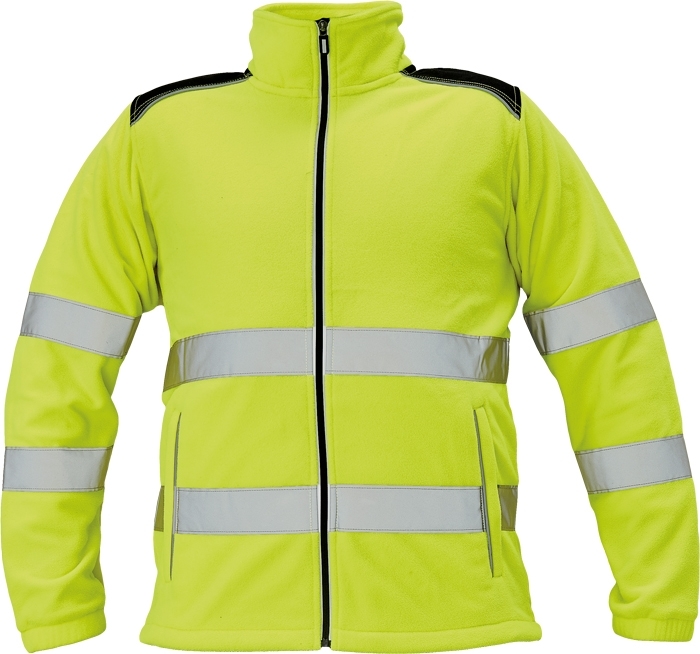Cerva KNOXFIELD HI-VIS Reflexná fleecová bunda XS, Fluorescenčno žltá