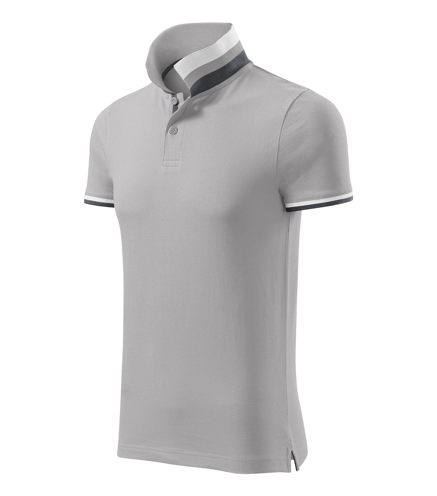 Malfini Premium COLLAR UP 256 Polokošeľa pánska S, Strieborno sivá