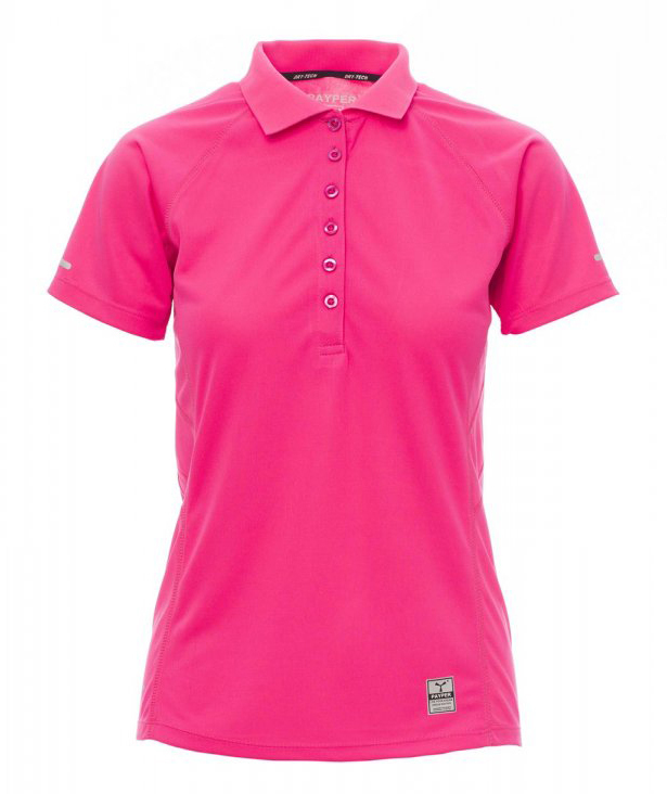 Payper TRAINING LADY Polokošeľa dámska S, Fluorescent fuchsia