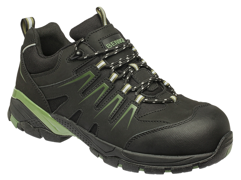 Bennon ORLANDO XTR O2 NM KHAKI LOW Pracovná obuv Čierna-Zelená, 36