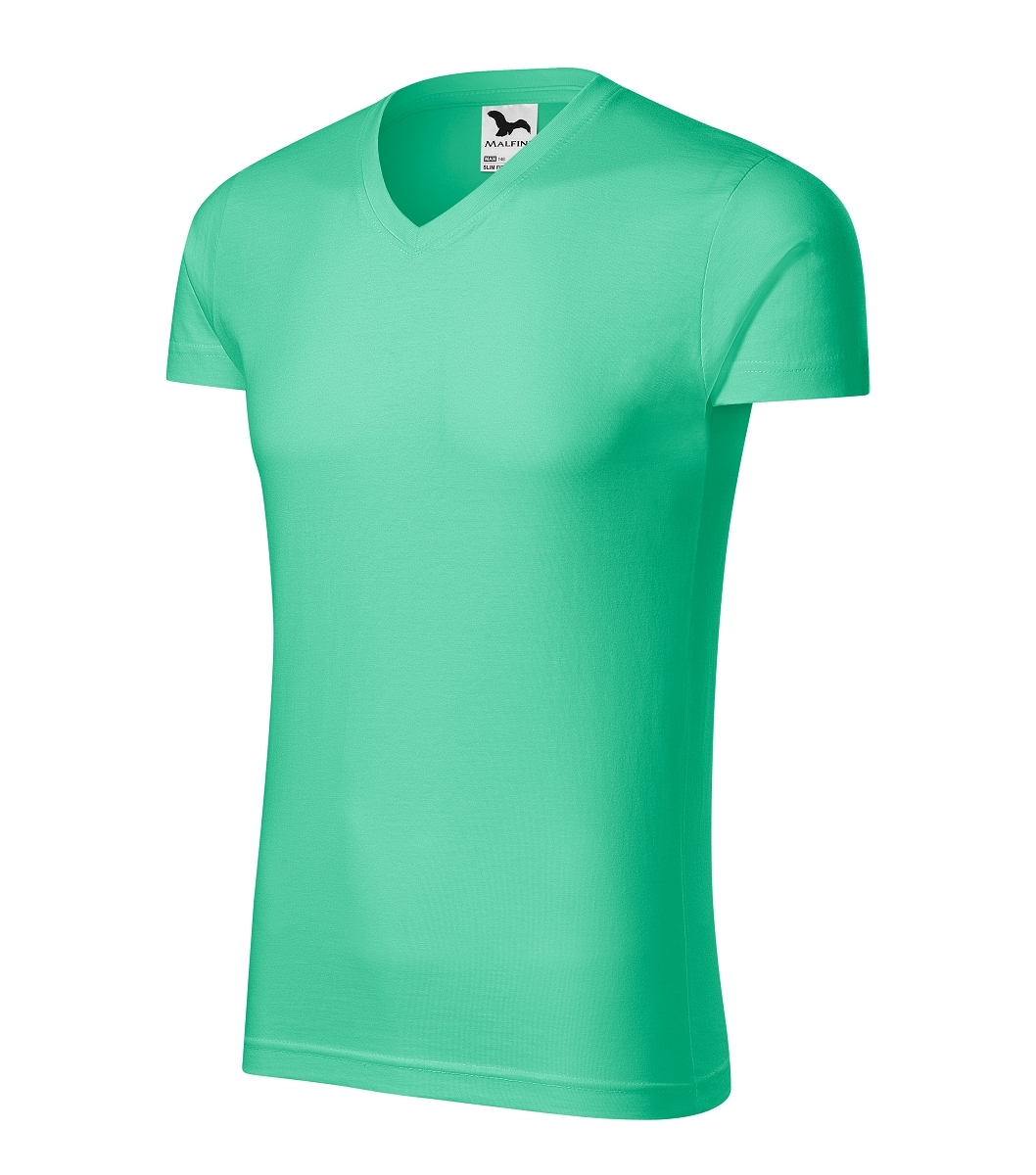 Malfini SLIM FIT V-NECK 146 Tričko pánske XXL, Mätová