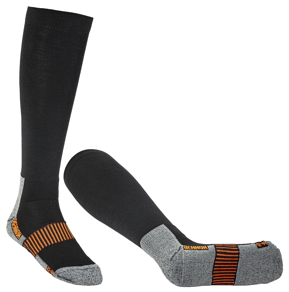 Bennon MERINO TREK KNEE SOCK BLACK Podkolienky pánske Čierna, 36-38