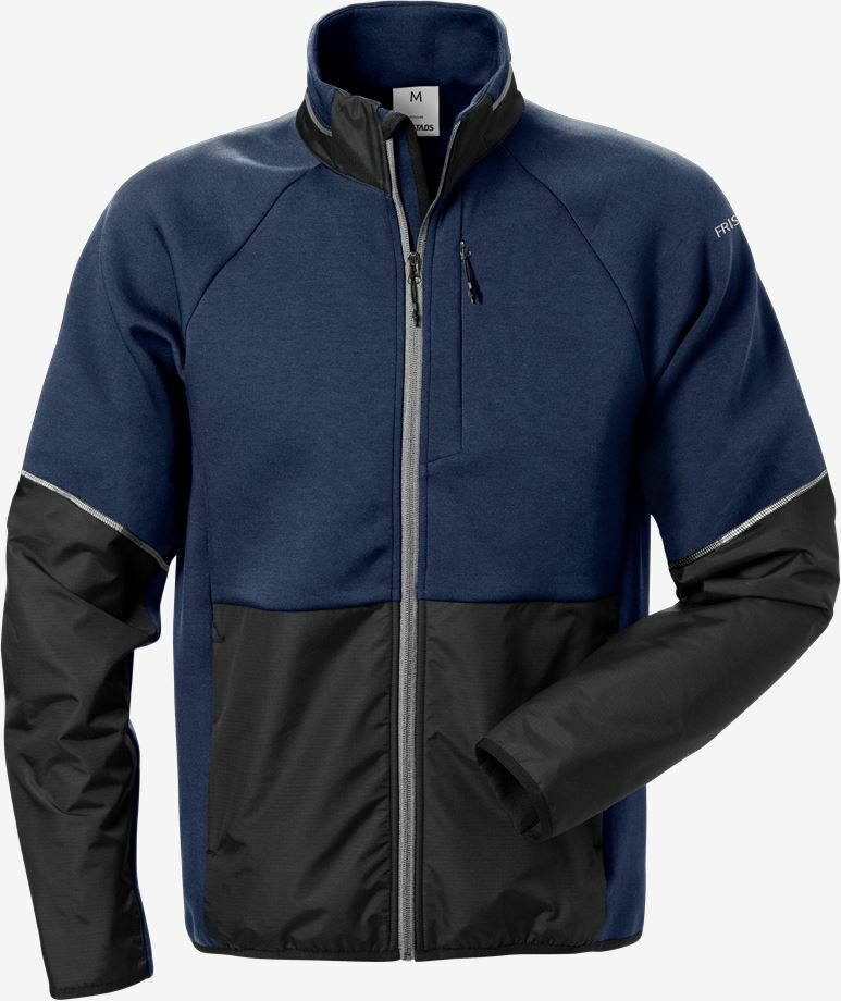 Fristads Mikina 7513 DF 4XL, Námornícka modrá-Čierna