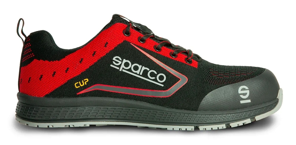 Sparco CUP ALBERT S1P SRC Bezpečnostná obuv Čierna-Červená, 35