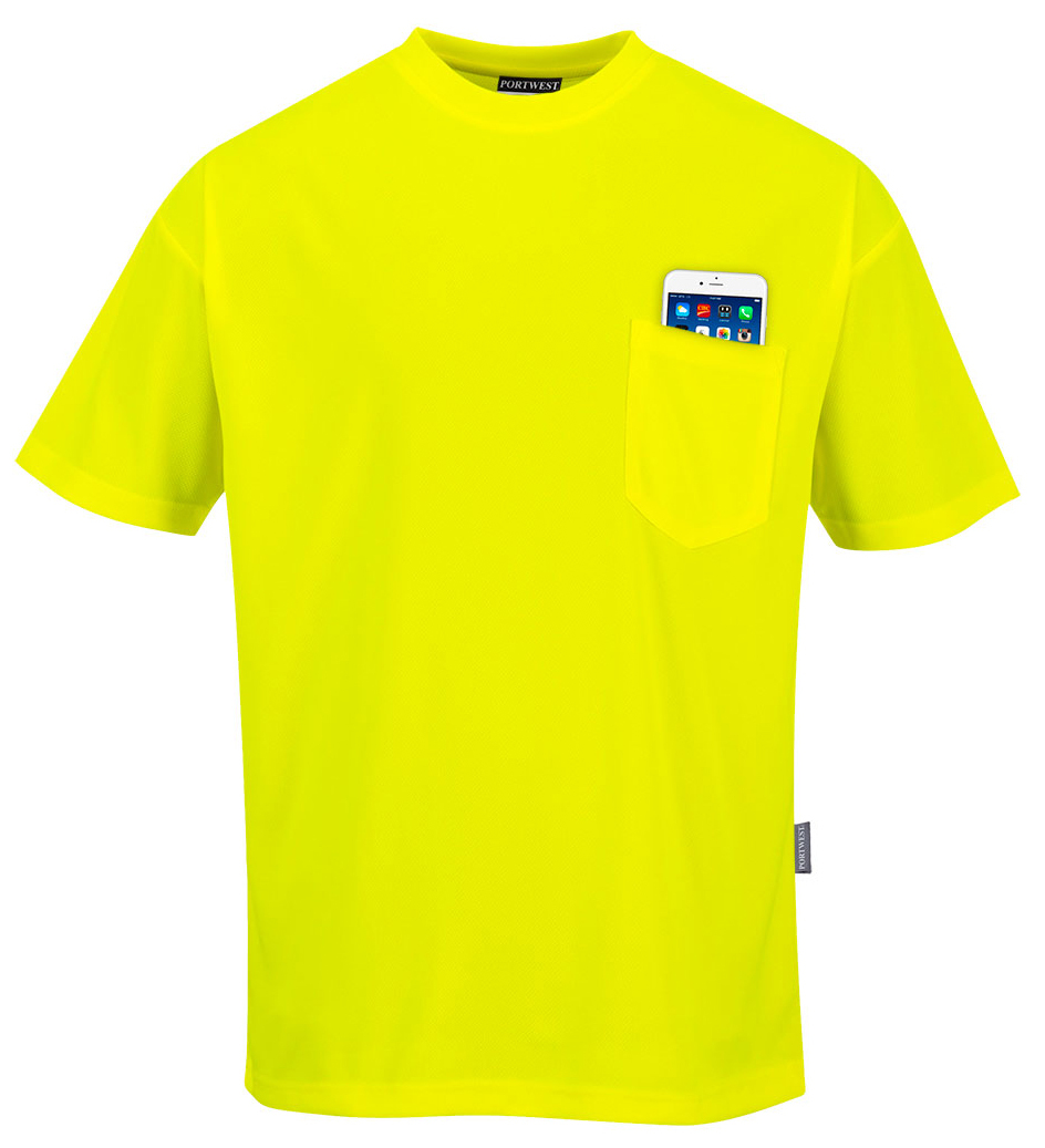 Portwest S578 DAY-VIS Tričko s krátkym rukávom Žltá, S