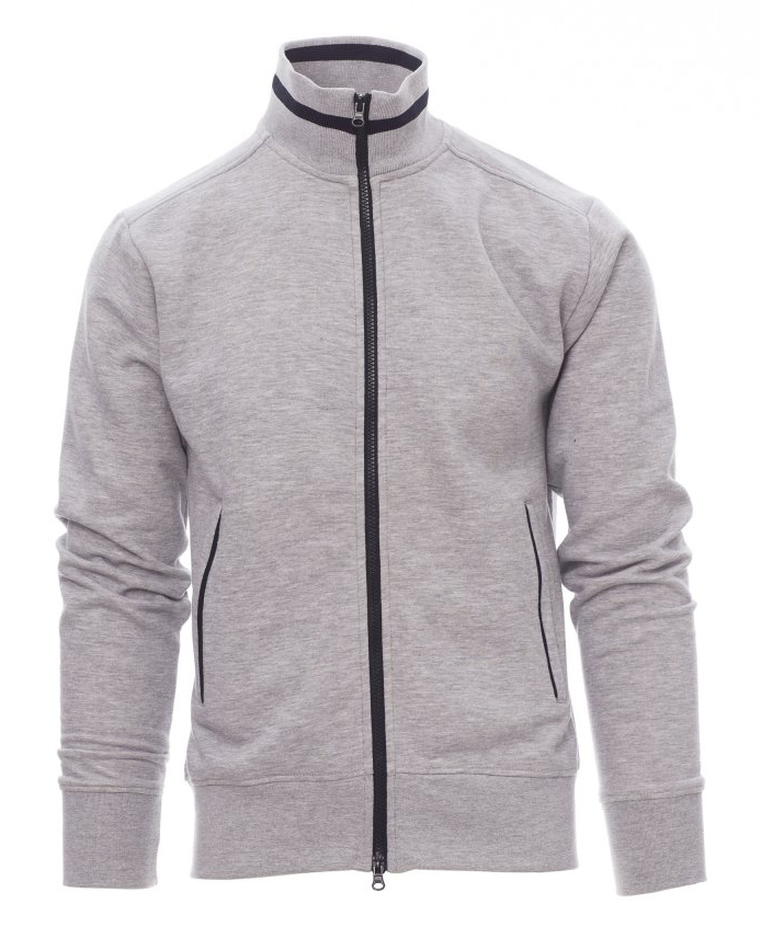 Payper SYDNEY MELANGE Mikina pánska M, Melange grey-Navy blue