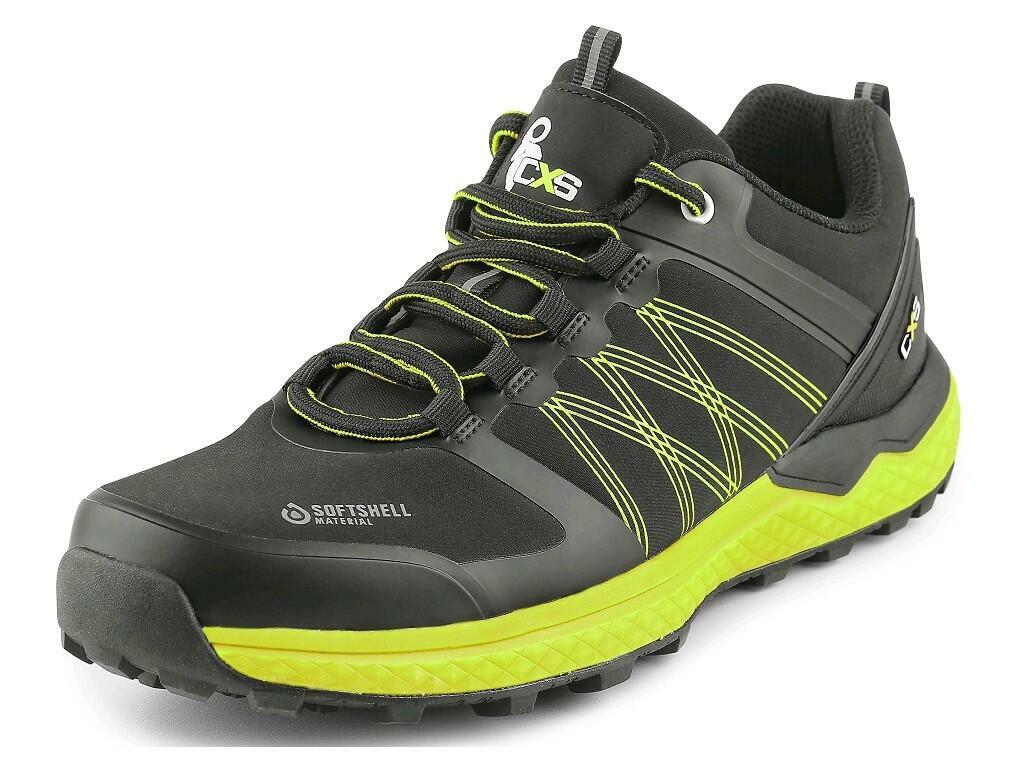 Canis CXS SPORT Softshellová poltopánka Čierna-Zelená, 36