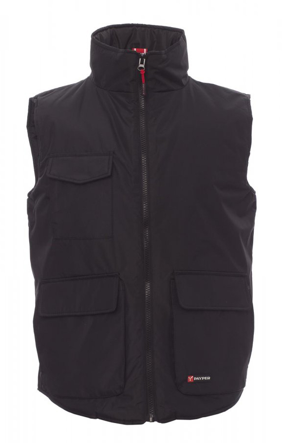 Payper WANTED Zateplená vesta XS, Black-Steel grey