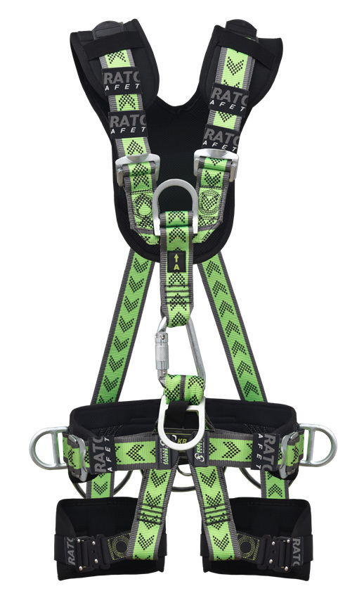 Kratos Safety FA1020600 Bezpečnostný postroj S/M, Zelená-Čierna