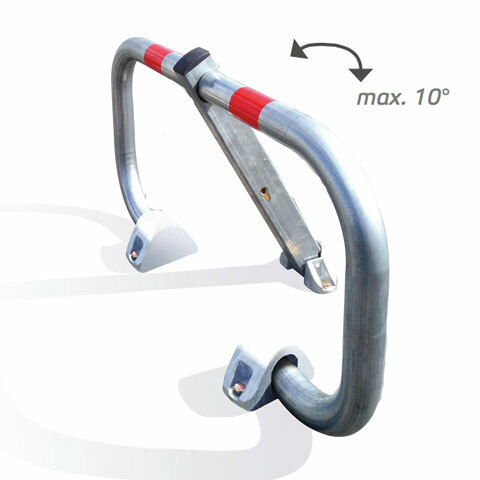 DP 4810 Parkovacia zábrana FLEXI s rovnakými kľúčmi Strieborná