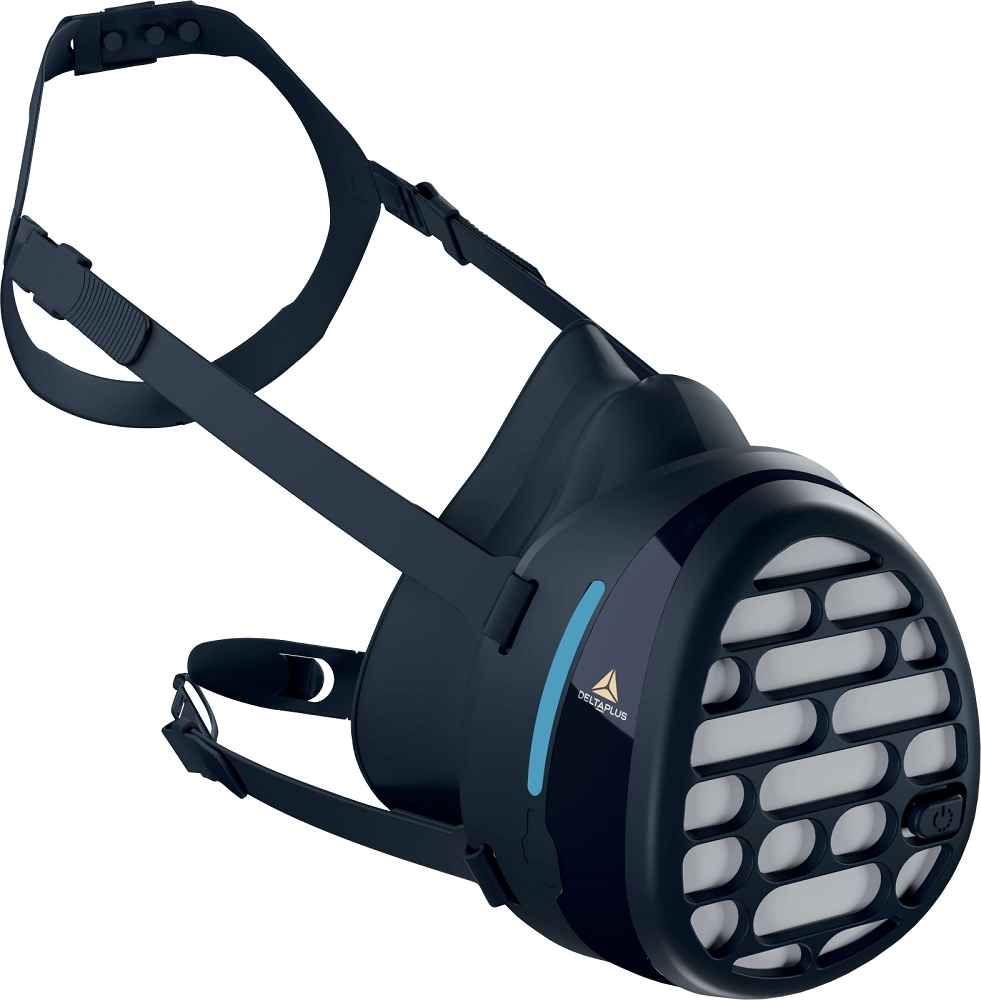 Delta Plus AIRSTORM KIT P3 Vzduchom poháňaná dýchacia maska M/L, Tmavo modrá