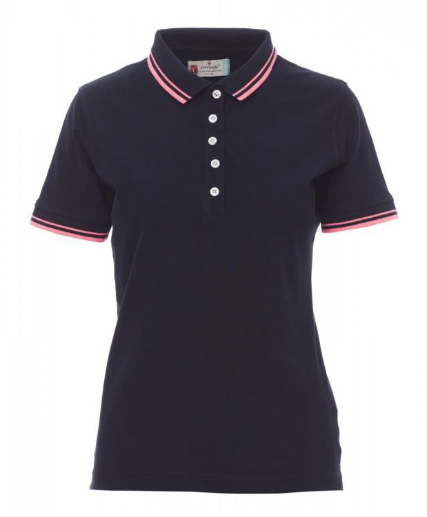Payper SKIPPER LADY Polokošeľa dámska XL, Navy blue-Neon fuchsia