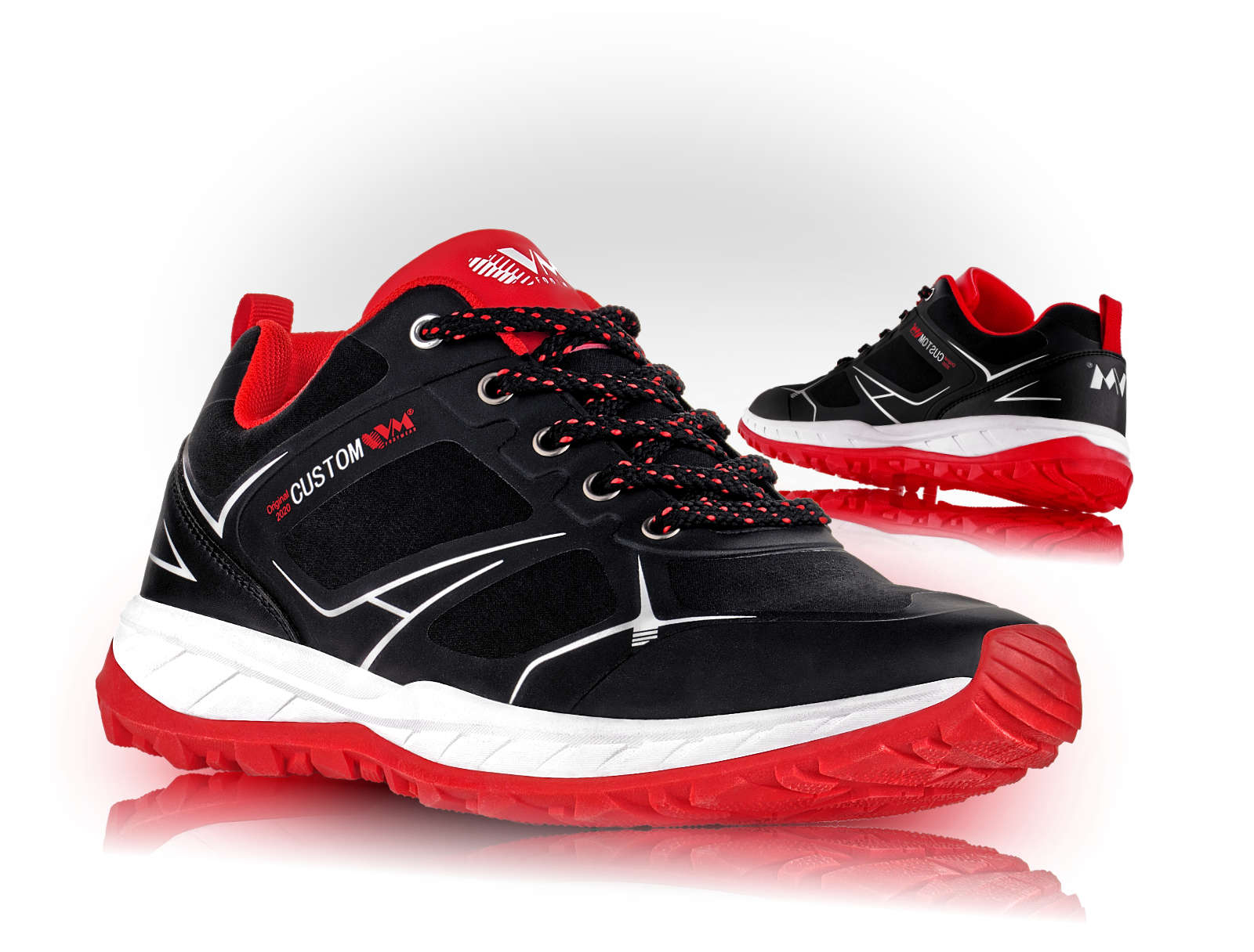 VM Footwear MELBOURNE Outdoorová obuv Čierna-Červená, 48