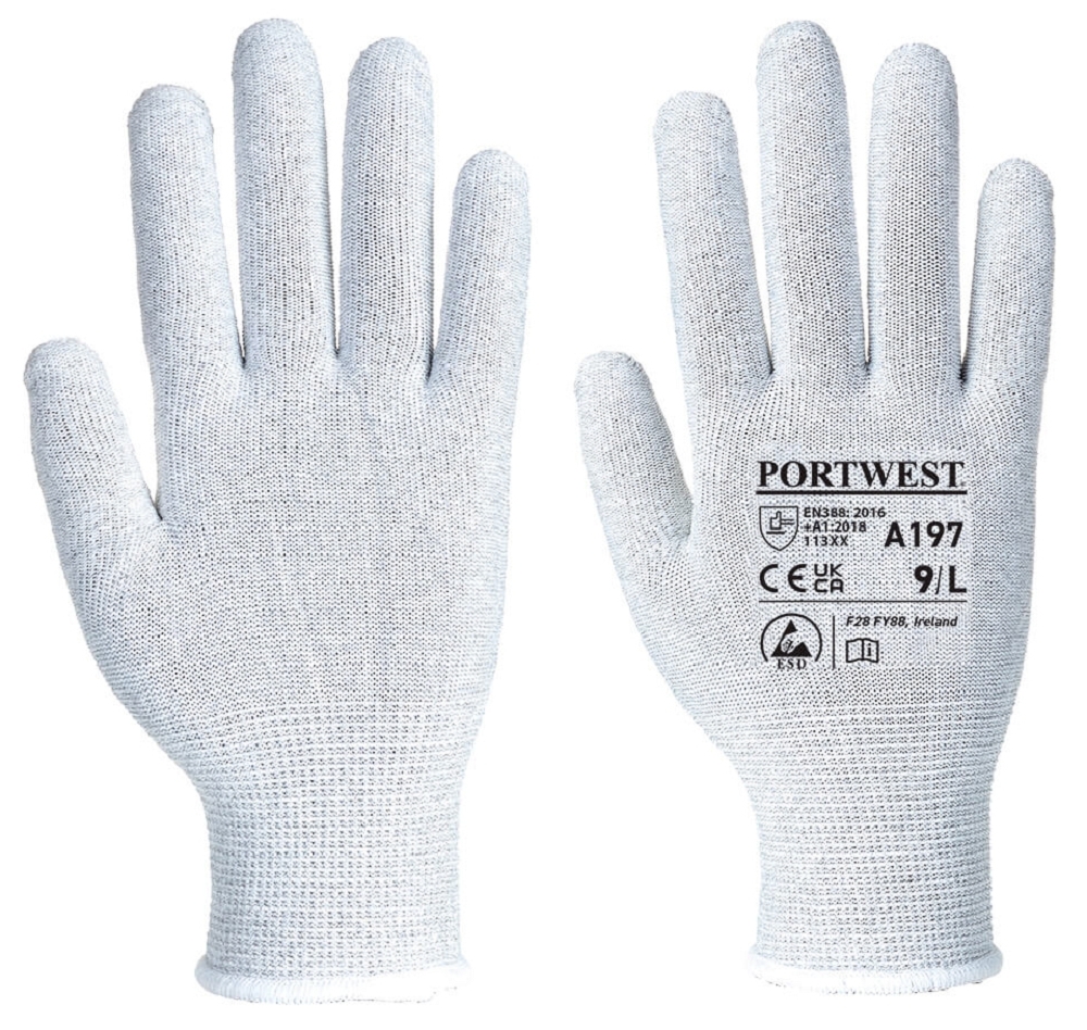 Portwest A197 Pracovné rukavice Sivá, 6