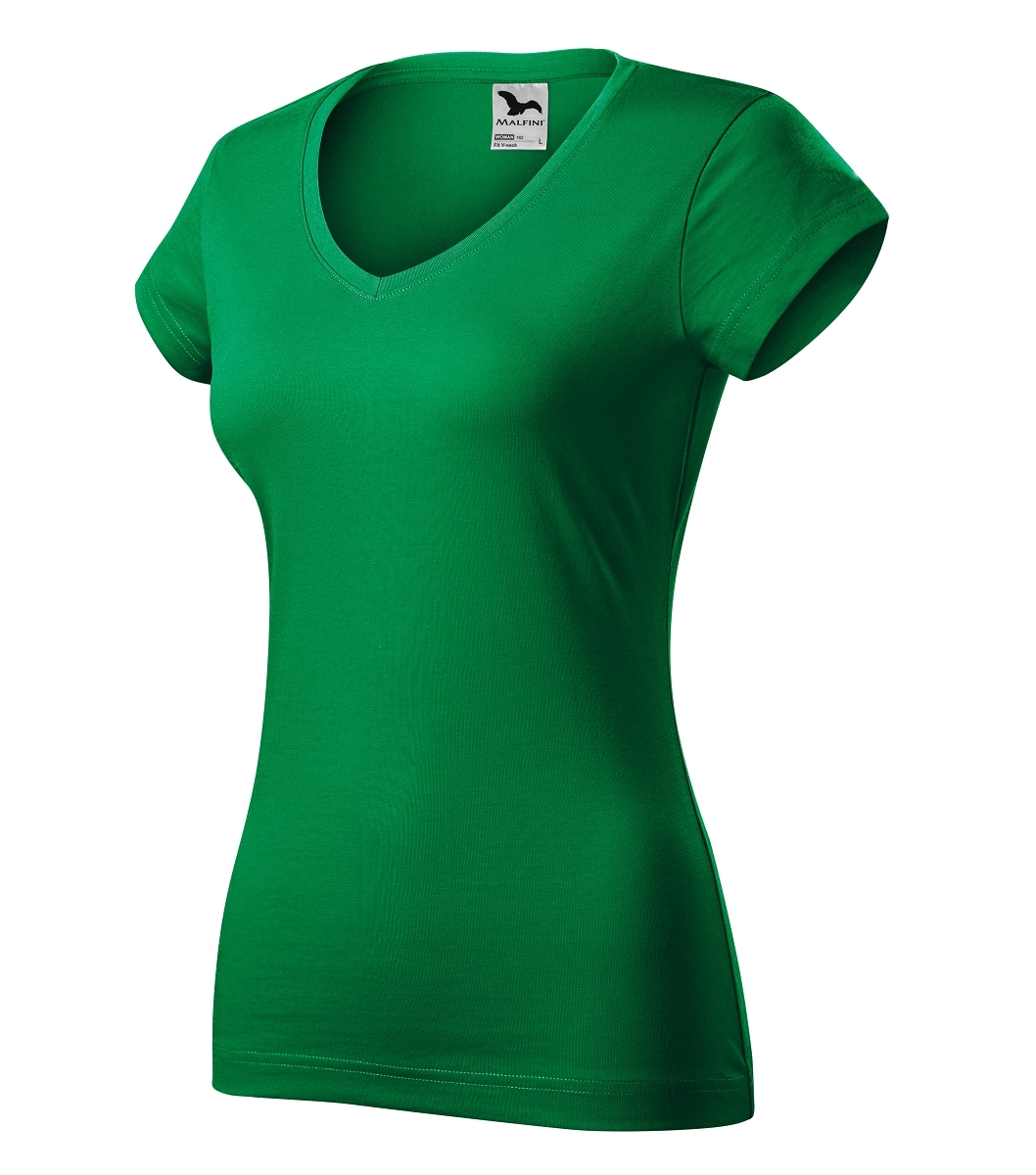 Malfini FIT V-NECK 162 Tričko dámske S, Trávová zelená