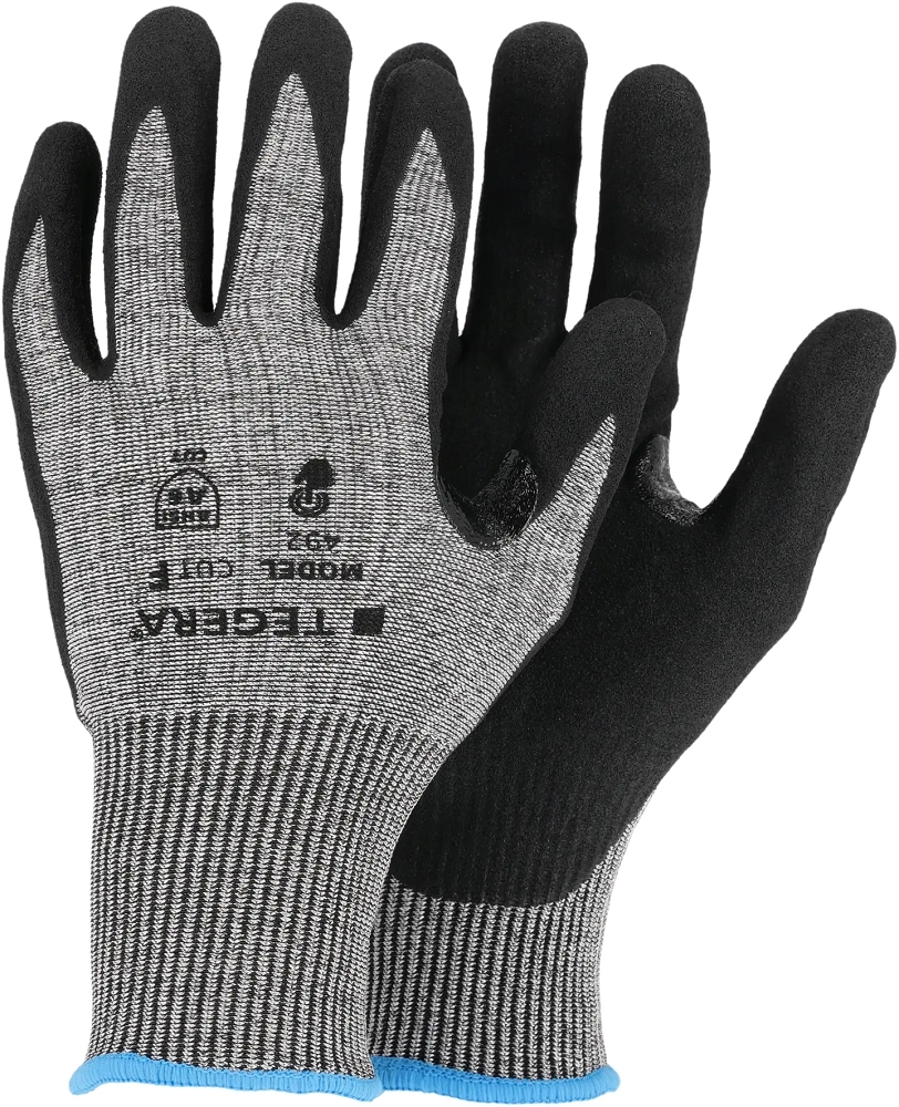 TEGERA 492 Pracovné rukavice Sivá-Čierna, 10