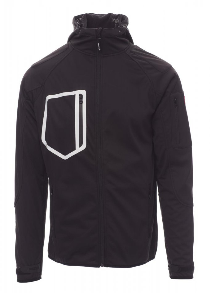 Payper EXTREME Softshellová bunda pánska XS, Black-Black
