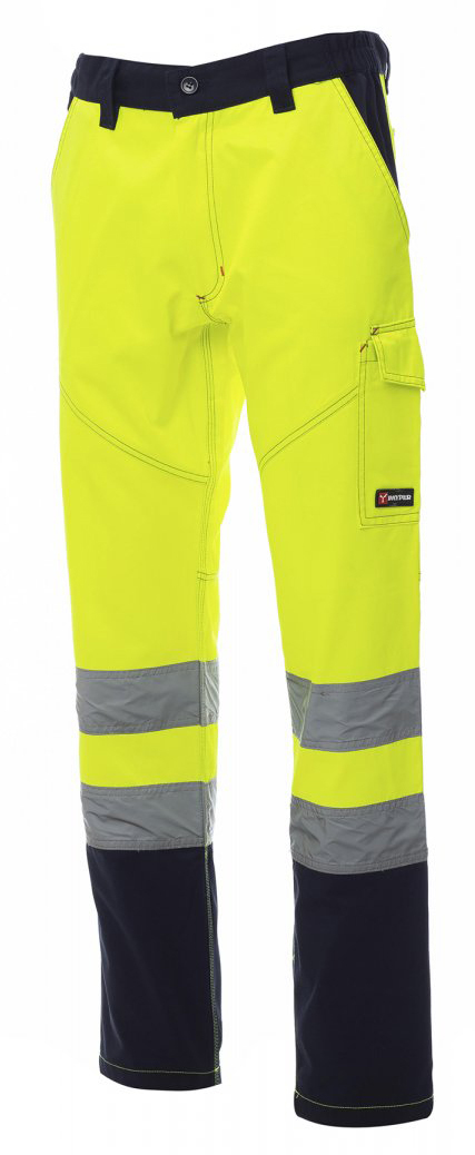 Payper CHARTER Reflexné nohavice pánske S, Fluorescent yellow-Navy blue