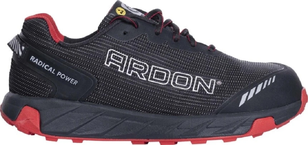Ardon WIDER LOW S3 Bezpečnostná obuv Čierna-Červená, 36