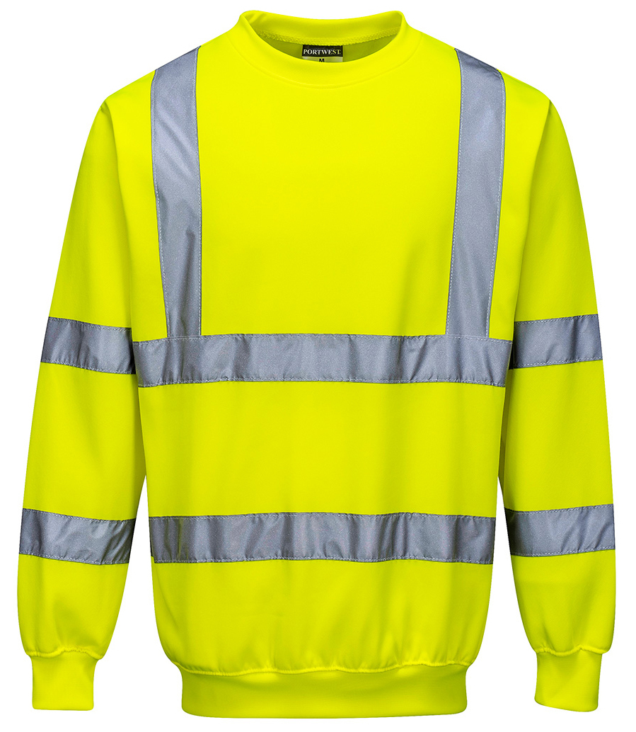 Portwest B303 HI-VIS Reflexná mikina XS, Fluorescenčno žltá