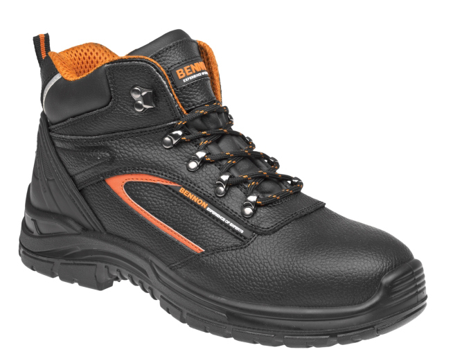 Bennon FORTIS S3 HIGH Bezpečnostná obuv Čierna, 37