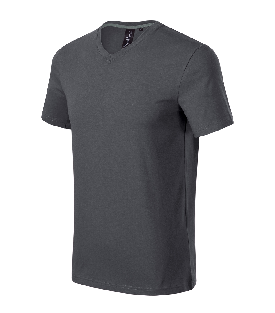 Malfini Premium ACTION V-NECK 700 Tričko pánske XL, Light anthracite