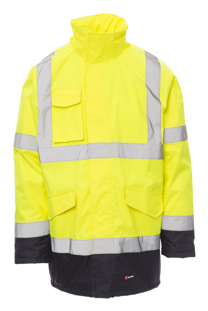 Payper YARD Reflexná bunda S, Fluorescent yellow-Navy blue