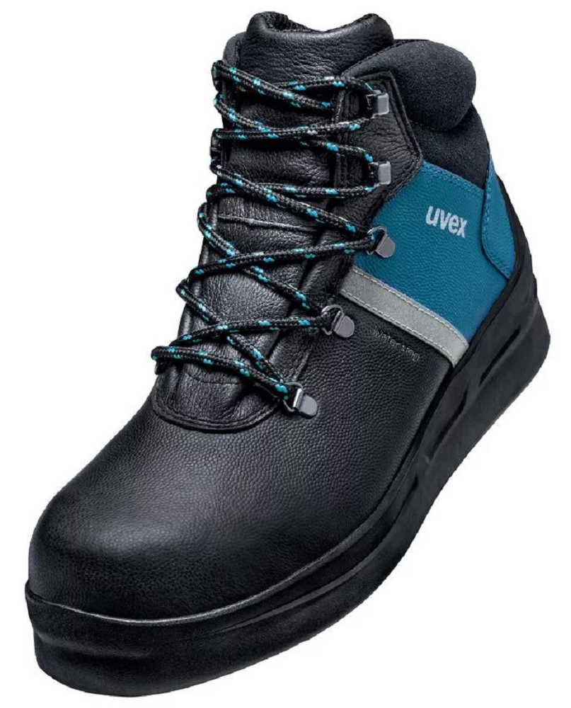 Uvex 6559 ASPHALTPRO S3 FO HI HRO SR Bezpečnostná obuv Čierna-Modrá, 38