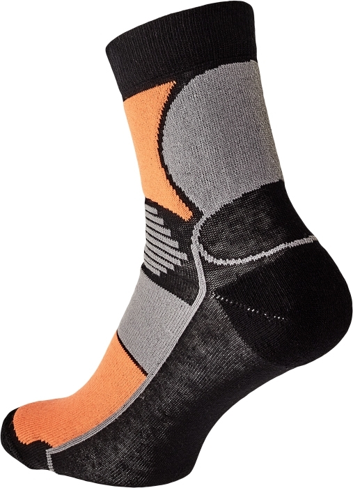 Cerva KNOXFIELD BASIC Ponožky 39/40, Čierna-Fluorescenčno oranžová