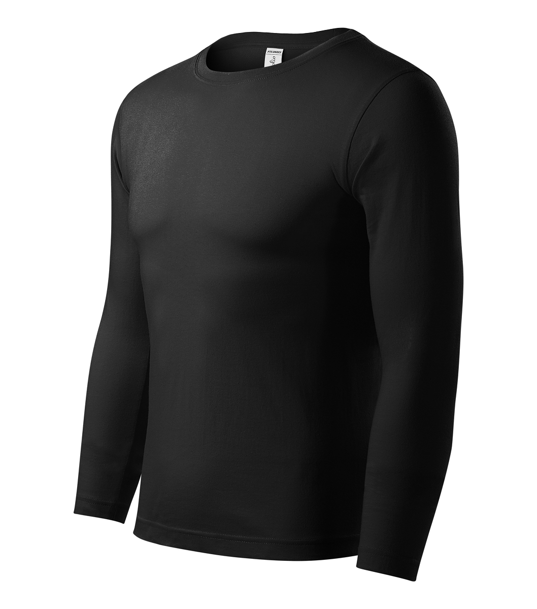 Piccolio PROGRESS LS P75 Tričko unisex S, Čierna