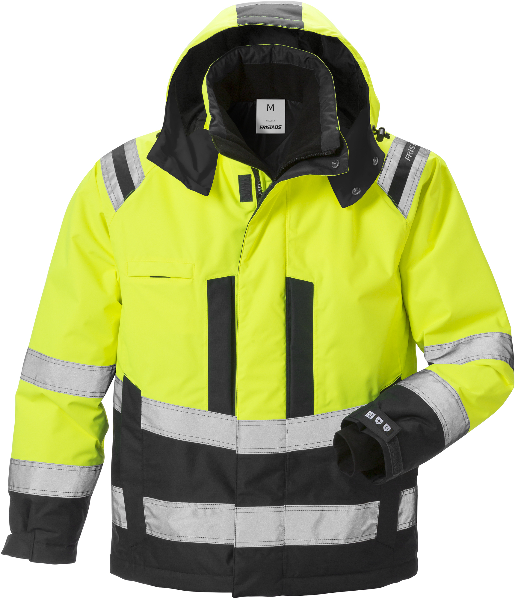 Fristads Výstražná Airtech zimná bunda 4035 GTT M, Fluorescenčná žltá-Čierna