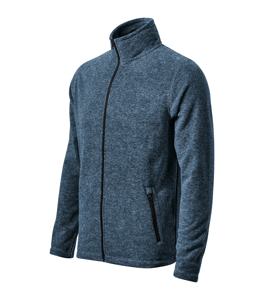 Malfini SHIFT 850 Micro fleece pánsky S, Tmavý denim melír