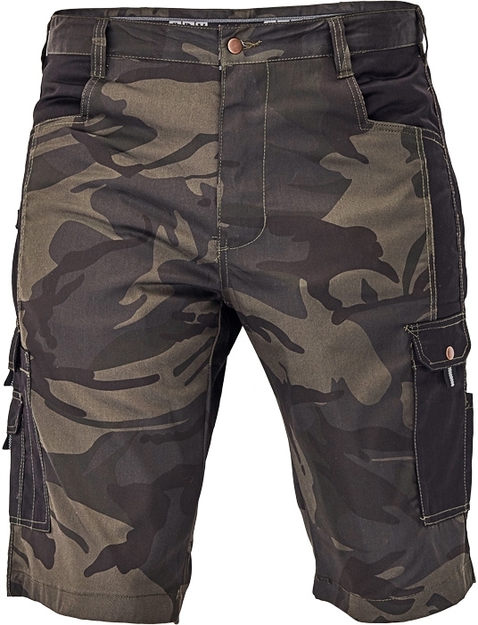 Cerva CRAMBE Maskáčové šortky S, Camouflage