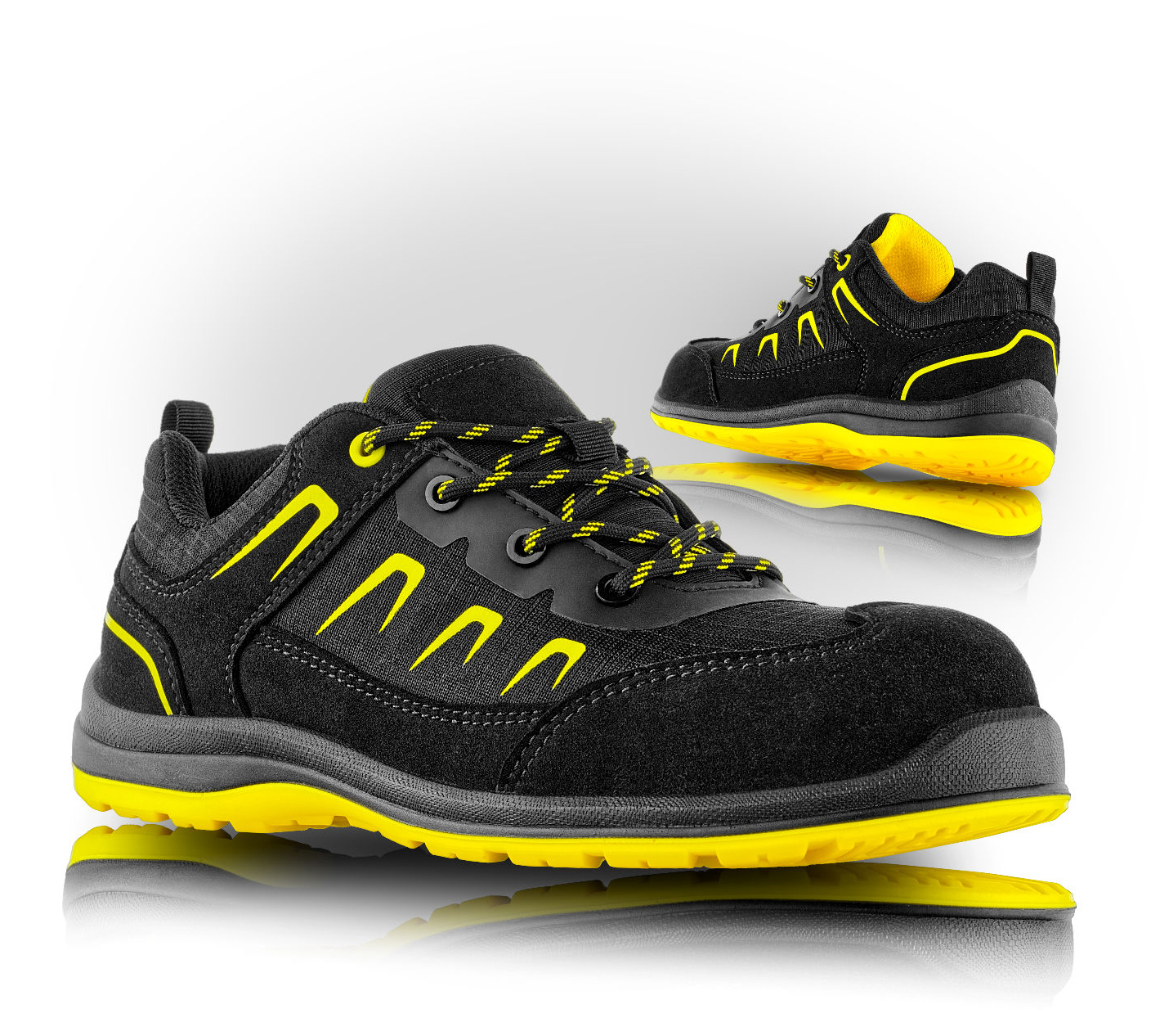 VM Footwear KORFU O2 ESD Pracovná obuv Čierna-Žltá, 35