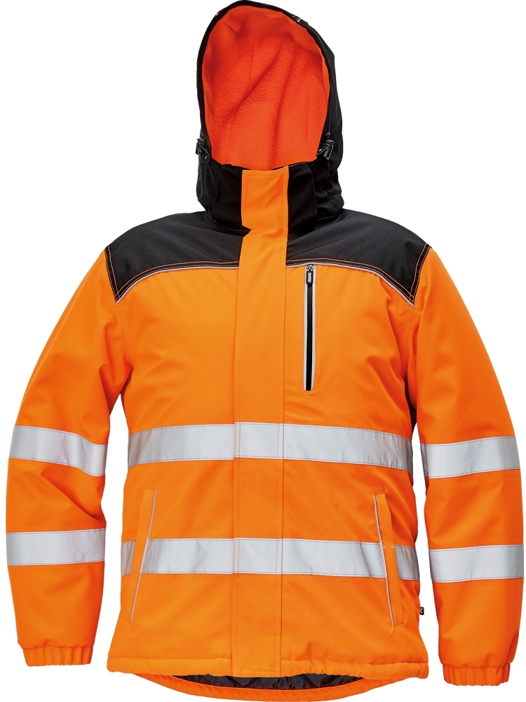 Cerva KNOXFIELD HI-VIS Reflexná zimná bunda XS, Fluorescenčno oranžová