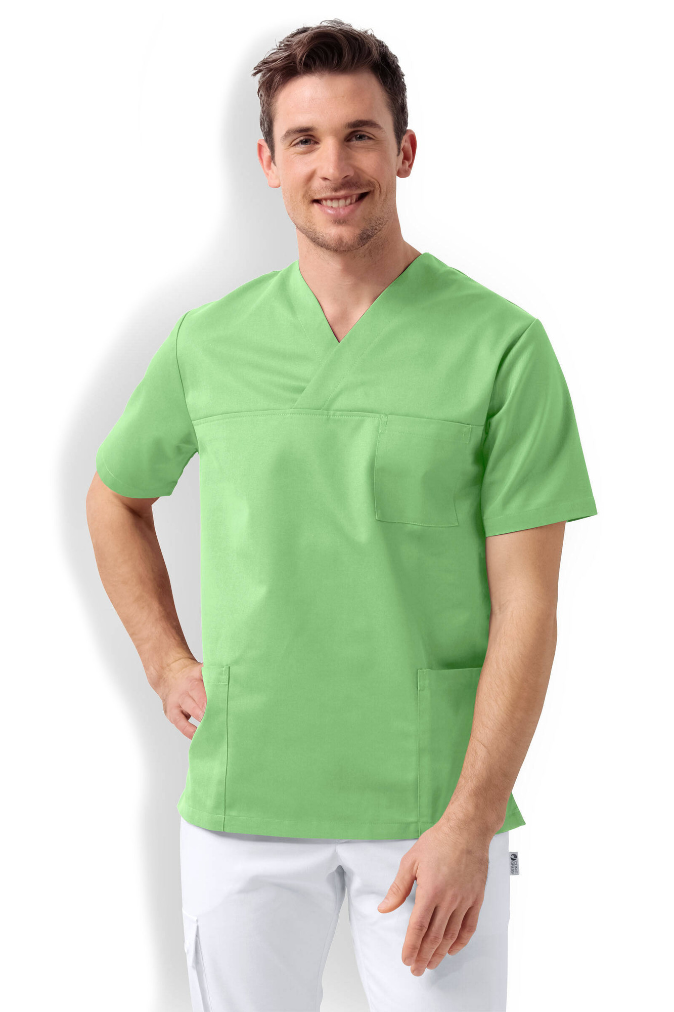 Clinic Dress Blúza unisex 4XL, Jablkovo zelená