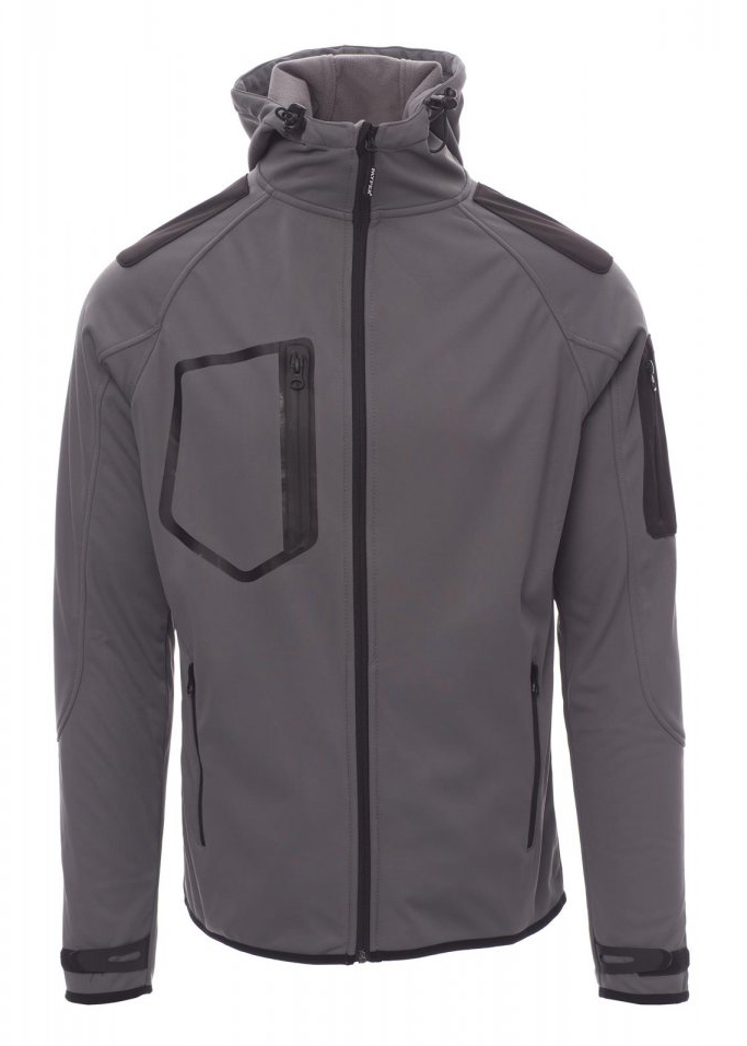 Payper EXTREME Softshellová bunda pánska XL, Steel grey-Black