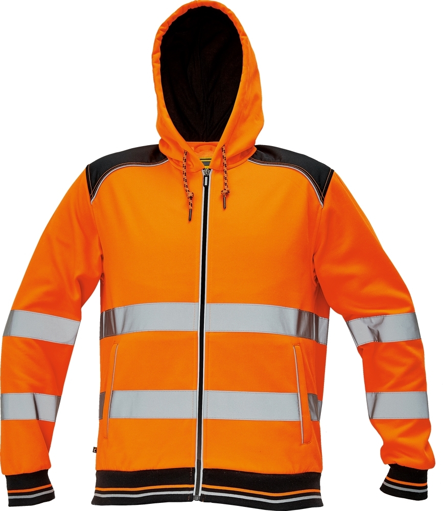 Cerva KNOXFIELD HI-VIS Reflexná mikina s kapucňou Fluorescenčno oranžová, XXL