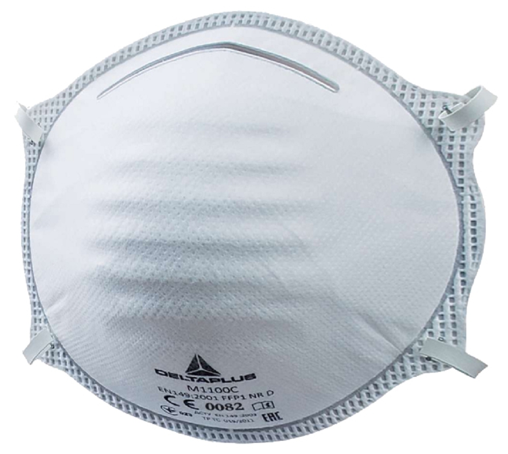 Delta Plus M1100 FFP1 Tvarovaný respirátor Biela