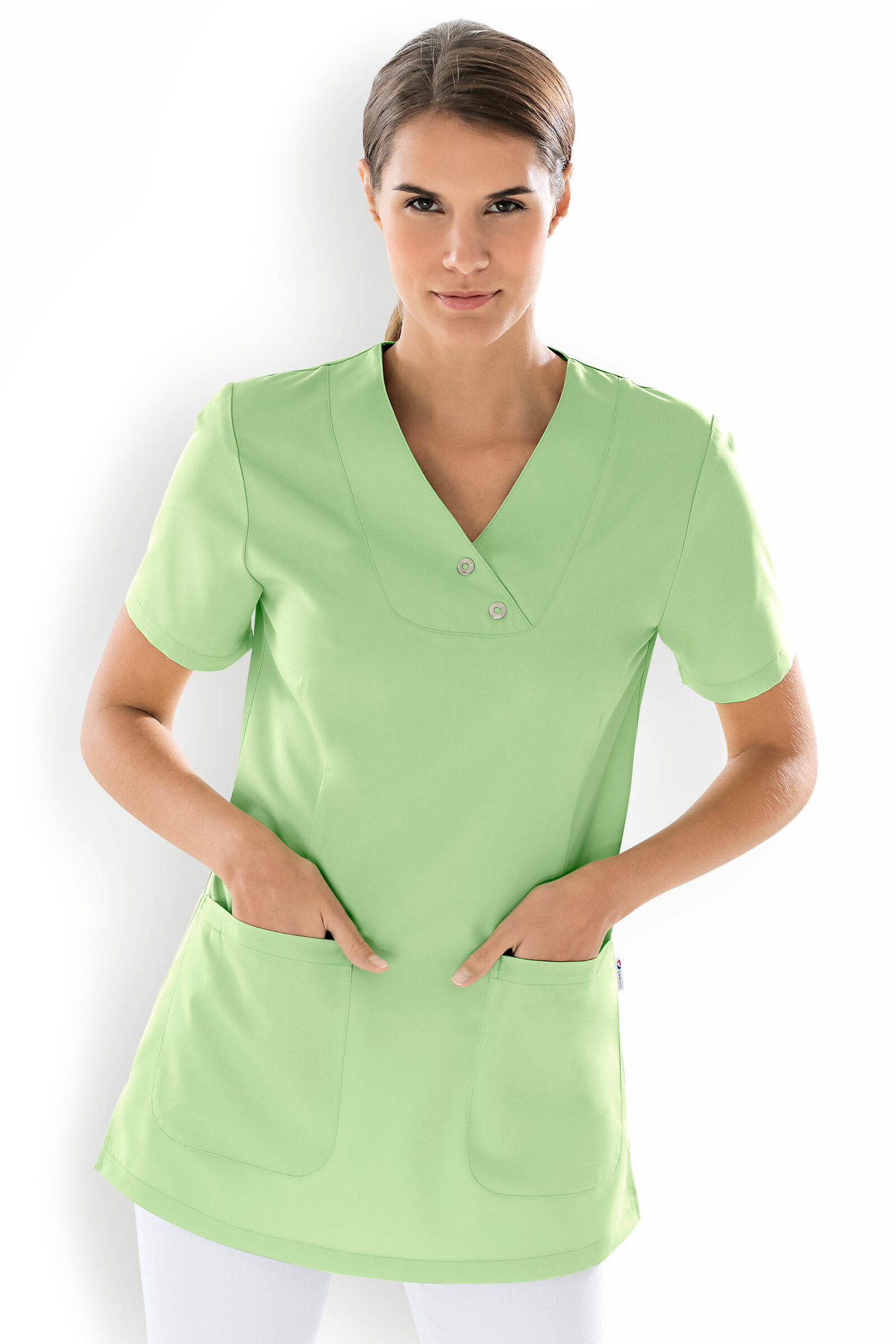 Clinic Dress GREEN Blúzka dámska 42, Jablkovo zelená