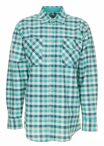Planam SHIRTS COUNTRYHEMD Košeľa Zelená, 37/38