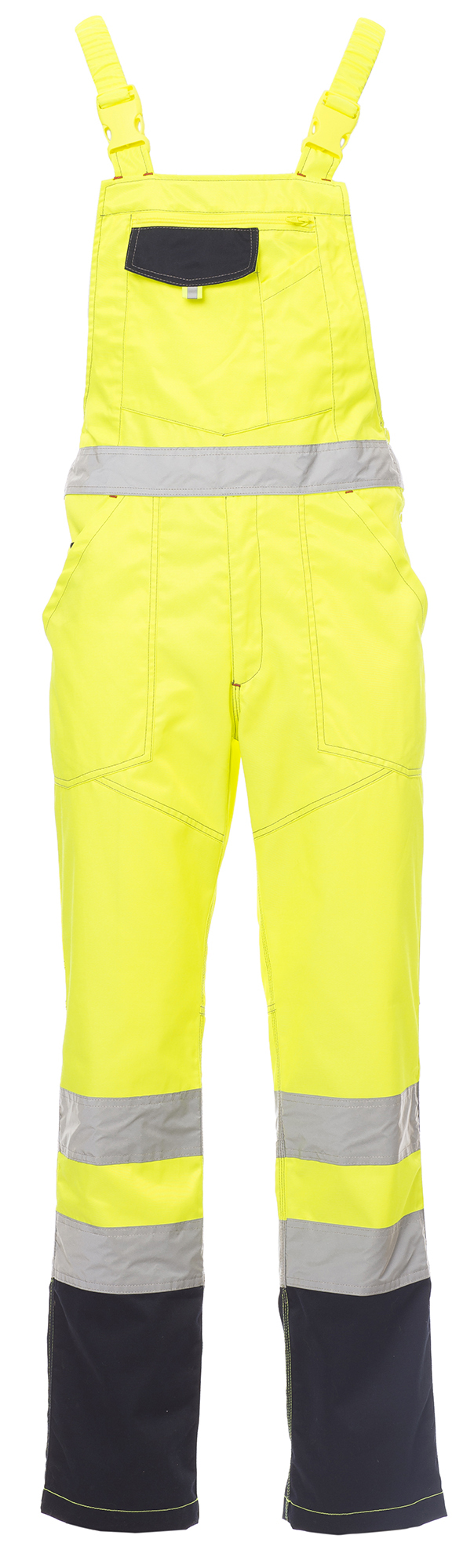 Payper SKILL Reflexné nohavice na traky S, Fluorescent yellow-Navy blue