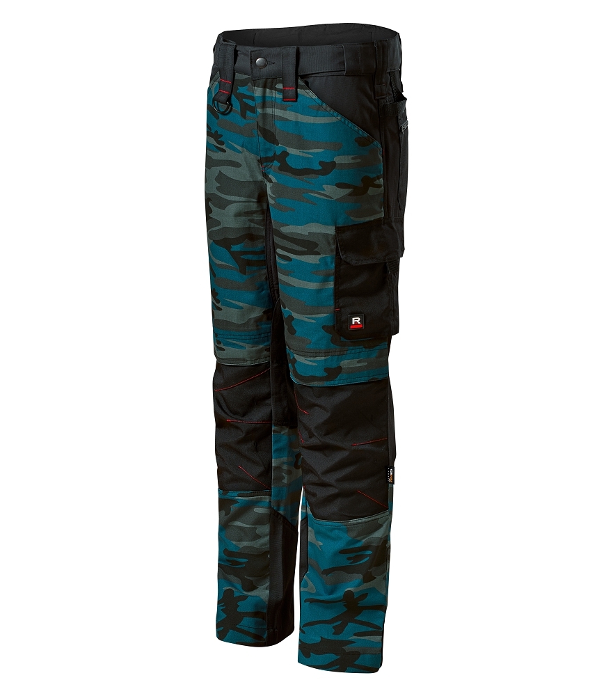 Rimeck VERTEX CAMO W09 Pracovné nohavice pánske 44, Camouflage petrol