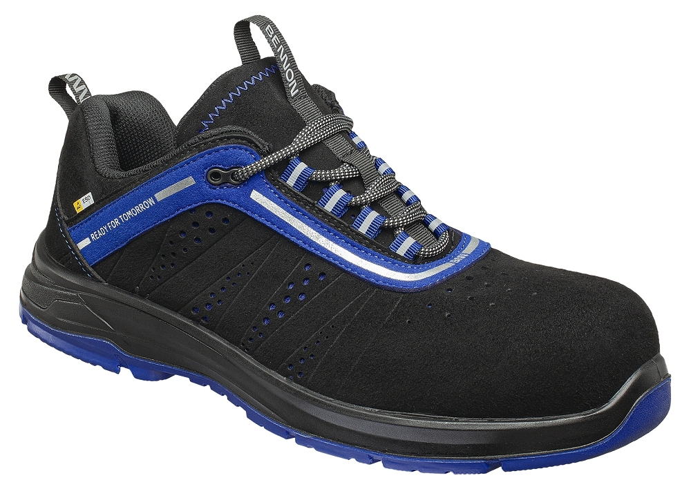 Bennon TRON S1PS ESD NM BLUE LOW Bezpečnostná obuv Čierna-Modrá, 37
