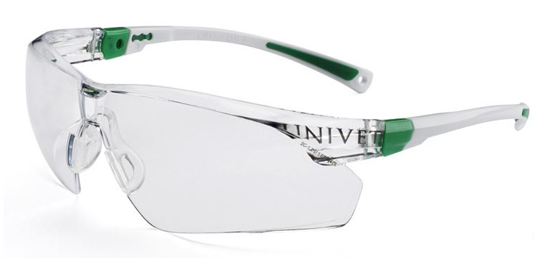 Univet 506U.03.00.00 Pracovné okuliare Biela-Zelená